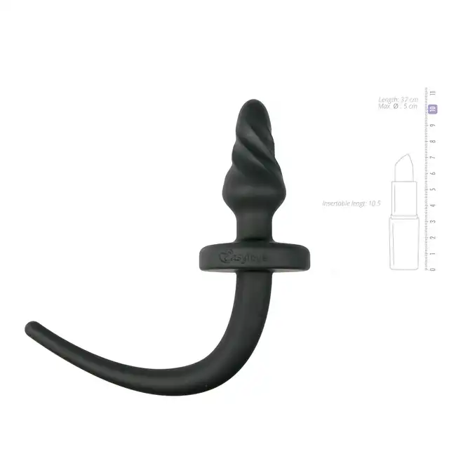 Easy Toys - Dog Tail Plug Twist Large. Wtyczka analna z psim ogonem. 