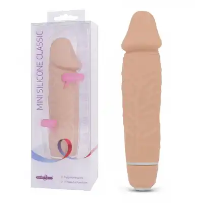 Seven Creations - Mini Silicone Classic Cielisty. Mały silikonowy wibrator. 