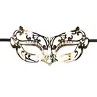 Easy Toys - Metal Open Gold. Metalowa maska z diamencikami.
