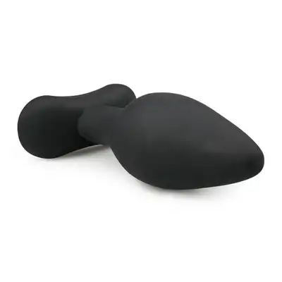 Easy Toys - Rocked Plug Large Black. Silikonowa wtyczka analna. Duża. 