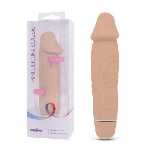 Seven Creations - Mini Silicone Classic Cielisty. Mały silikonowy wibrator. 