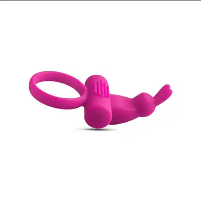 Toy4Lovers - Vibrating Cock Ring Rabbit Pink. Wibrujący ring z króliczkiem!