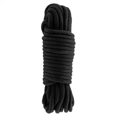 Hidden Desire - Bondage Rope 10 m. Czarna bawełniania lina do wiązania 