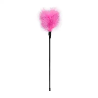 Easy Toys - Feather Tickler Pink Long. Piórko z długą rączką. 
