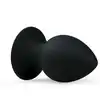Easy Toys - Round Butt Plug Black M. Wtyczka analna z przyssawką!