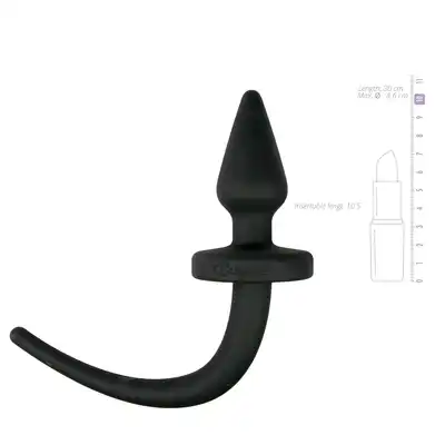 Easy Toys - Dog Tail Plug Large. Silikonowa wtyczka analna z ogonem. 