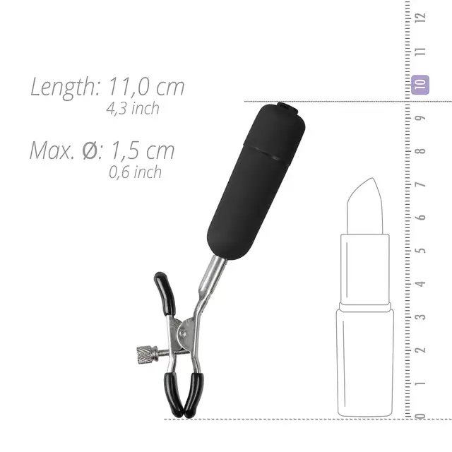 Easy Toys - Vibrating Clamps. Wibrujące klamerki na sutki. 