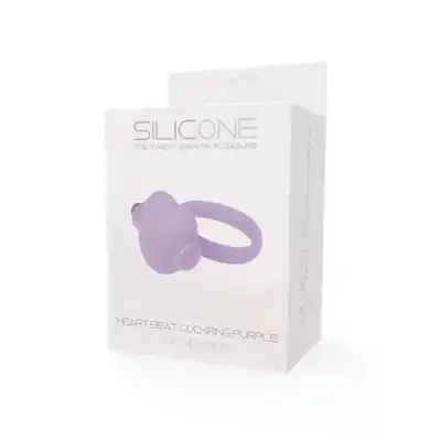 Toyz 4 Lovers - Silicone Heart Cock Ring. Silikonowy ring na penisa z wibrującym serduszkiem.