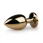 Easy Toys - Metal Butt Plug. Wtyczka analna z fioletowym kryształkiem!