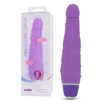 Seven Creations - Mini Silicone Classic Purple. Silikonowy mały wibrator. Fioletowy. 