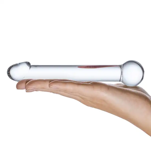 Glas- Realistyczne szklane dildo 17 cm 
