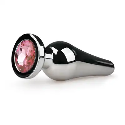 Easy Toys - Metal Butt Plug Pink. Wtyczka z różowym kryształkiem