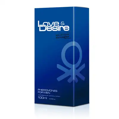 Love &amp; Desire - Pheromones for Men 100ml. Męskie perfumy z feromonami. 