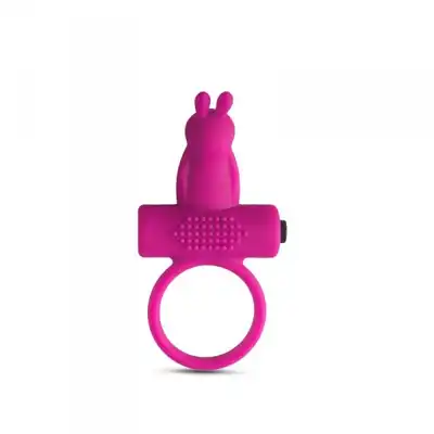 Toy4Lovers - Vibrating Cock Ring Rabbit Pink. Wibrujący ring z króliczkiem!