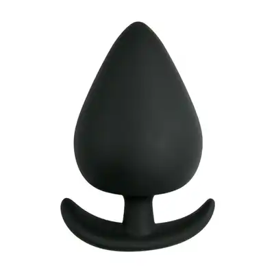 Easy Toys - Anal Anchor Large Black. Wtyczka analna z półokrągłą podstawą!