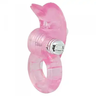 Toyz4Lovers - Timeless Dolphin Ring Pink. Wibrujący ring z delfinkiem!