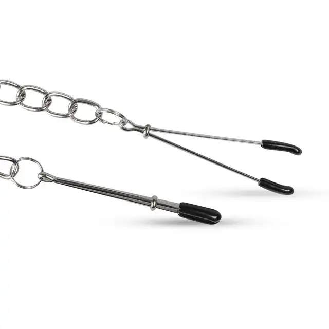 Easy Toys - Nipple Clamps. Klamerki na sutki z łańcuchem 32 cm