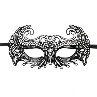 Easy Toys - Metal Mask Venetian Black. Metalowa wenecka maska. Czarna. 