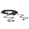 Easy Toys - Ball Gag &amp; Nipple Clamps. Knebel z otworkami i klamerkami na sutki. 