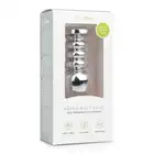 Easy Toys - Metal Butt Plug Ribbed. Żebrowana metalowa wtyczka z kryształkiem. 