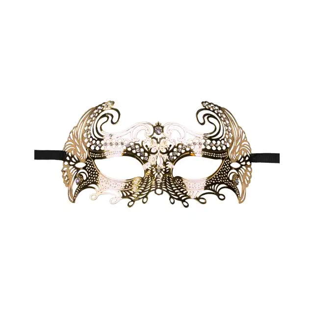 Easy Toys - Metal Mask Venetian Gold. Metalowa wenecka maska. Złota.