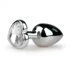  Easy Toys - Metal Butt Plug Heart Crystal. Wtyczka z kryształkiem w kształcie serca. 