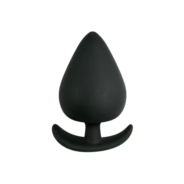 Easy Toys - Anal Anchor Large Black. Wtyczka analna z półokrągłą podstawą!