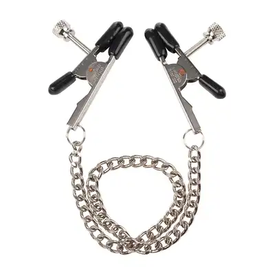 California Exotic Novelties - BULL NOSE NIPPLE CLAMPS. Regulowane klamerki na sutki. Niesamowita stymulacja przy każdym ruchu!