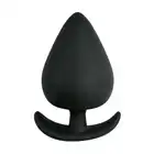 Easy Toys - Anal Anchor Large Black. Wtyczka analna z półokrągłą podstawą!