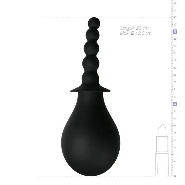 Easy Toys - Steamy Douche Curved Shower. Silikonowa gruszka do lewatywy.