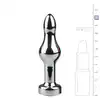 Easy Toys - Metal Butt Plug Double. Profilowana wtyczka z krysztalkiem