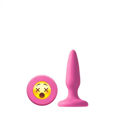 MOJIS Plug #WTF small. Mała wtyczka analna z emoji w kolorze różowym!