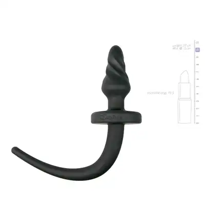 Easy Toys - Dog Tail Plug Twist Large. Wtyczka analna z psim ogonem. 