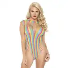 Scala - Shredded opaque cut out teddy. Kolorowe, zjawiskowe body. 