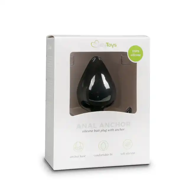 Easy Toys - Anal Anchor Small Black. Mała wtyczka analna. 