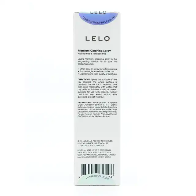 Premium Cleaning Spray LELO - Spray do czyszczenia zabawek LELO