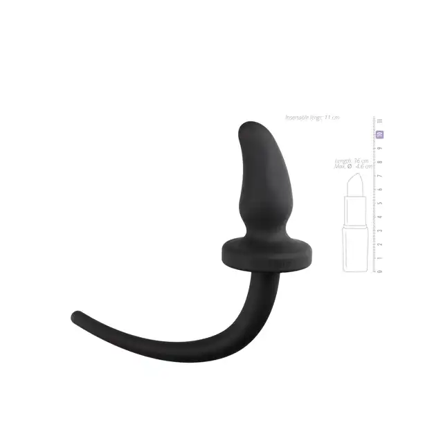 Easy Toys - Dog Tail Plug Large. Duży plug analny z psim ogonem!
