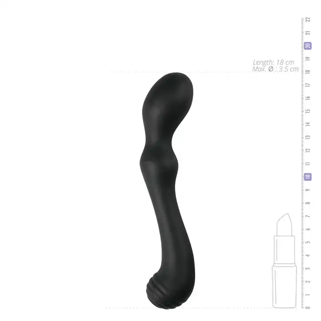 Easy Toys - Anal Probe Curvy. Profilowane zakrzywiane dildo analne.