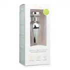 Easy Toys - Metal Butt Plug 11 Sil/Clear. Podłużna wtyczka analna z kryształkiem. 
