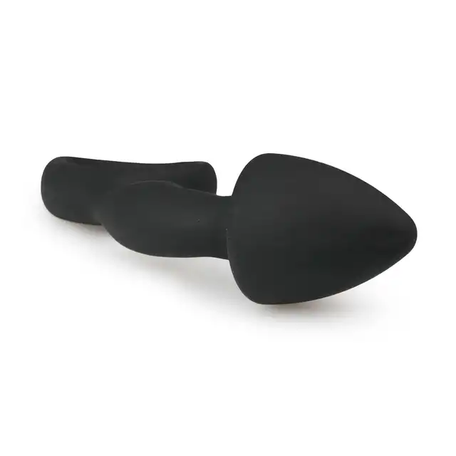 Easy Toys - Anal Invader Curved Plug Ring. Stymulator prostaty z ringiem na penisa. 