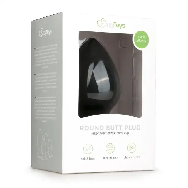 Easy Toys - Round Butt Plug. Duża wtyczka analna. 