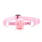 Toyz4Lovers - Ball Gag Pink. Gag z otworami. 