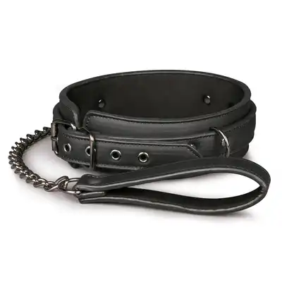 Easy Toys - Faux Leather Collar &amp; Lead Set. Obroża ze smyczą. 