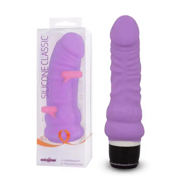 Seven Creations - Mini Silicone Classic Purple. Mały wibrator i intensywne doznania. 