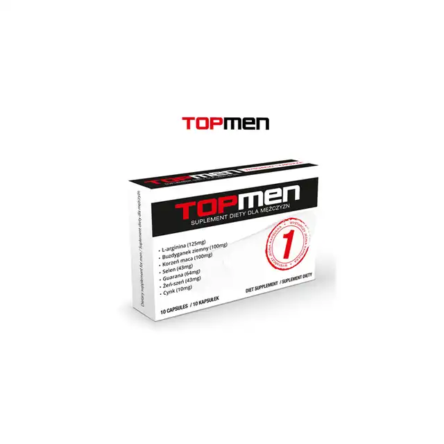 Sexual Health Series - Top Men 10 Tabs. Renomowany suplement diety na poprawę erekcji, zwiększona satysfakcja z życia seksualnego