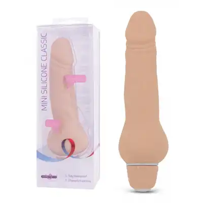 Seven Creations - Mini Silicone Classic Cielisty. Mały silikonowy wibrator. 