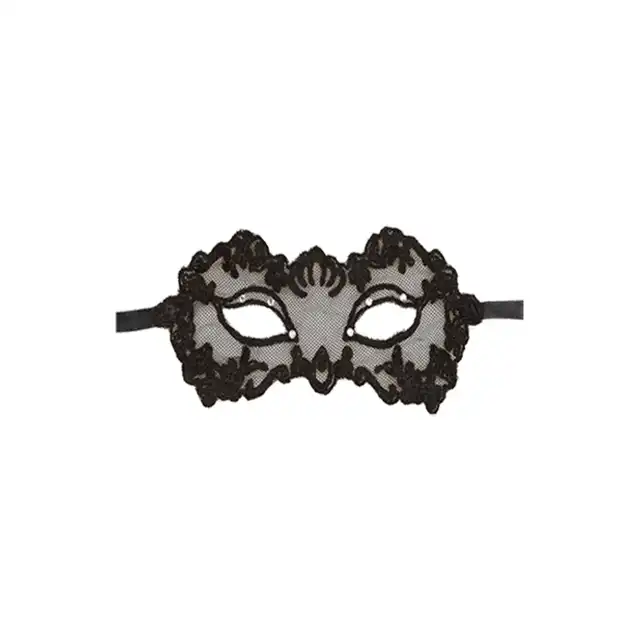 Adrien Lastic - Lingerie Mask. Koronkowa zmysłowa maska. Czarna. 