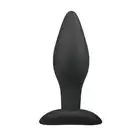 Easy Toys - Rocked Plug Medium Black. Silikonowa wtyczka analna. 