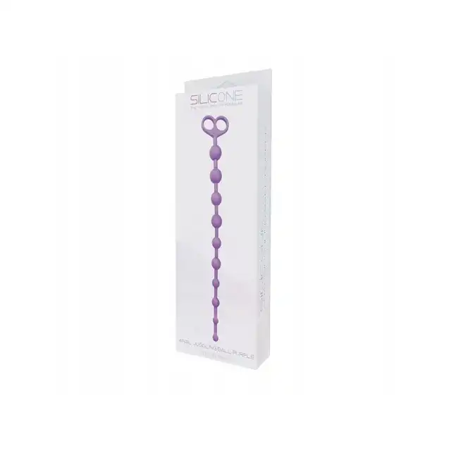 Toyz4Lovers - Anal Juggling Ball. Silikonowe koraliki analne. Fioletowe. 