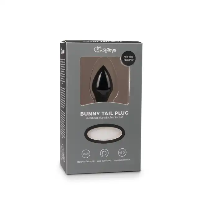 Easy Toys - Bunny Tail Plug. Wtyczka z miękką, króliczą kitką.